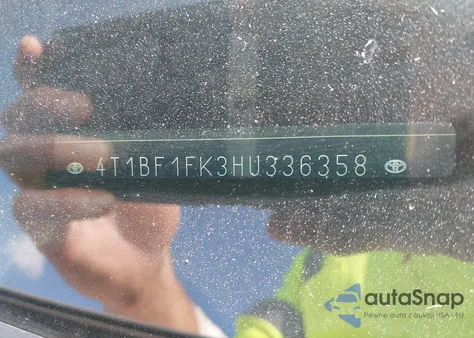 2017 Toyota Camry Se from USA, damaged, VIN 4T1BF1FK3HU336358